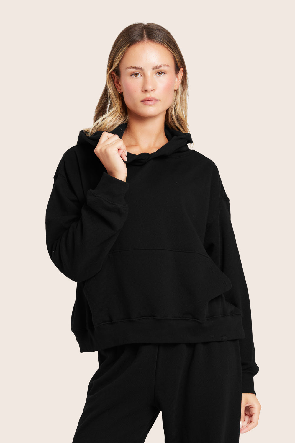 SET™ LIGHTWEIGHT SWEATS CLASSIC HOODIE IN ONYX