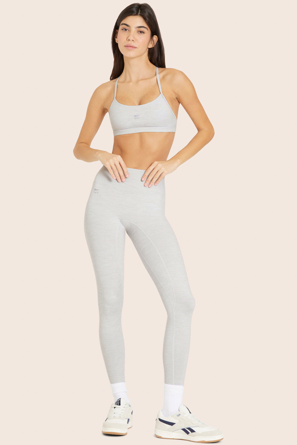 FORMCLOUD® REEBOK X SET LEGGINGS IN HEATHER GREY