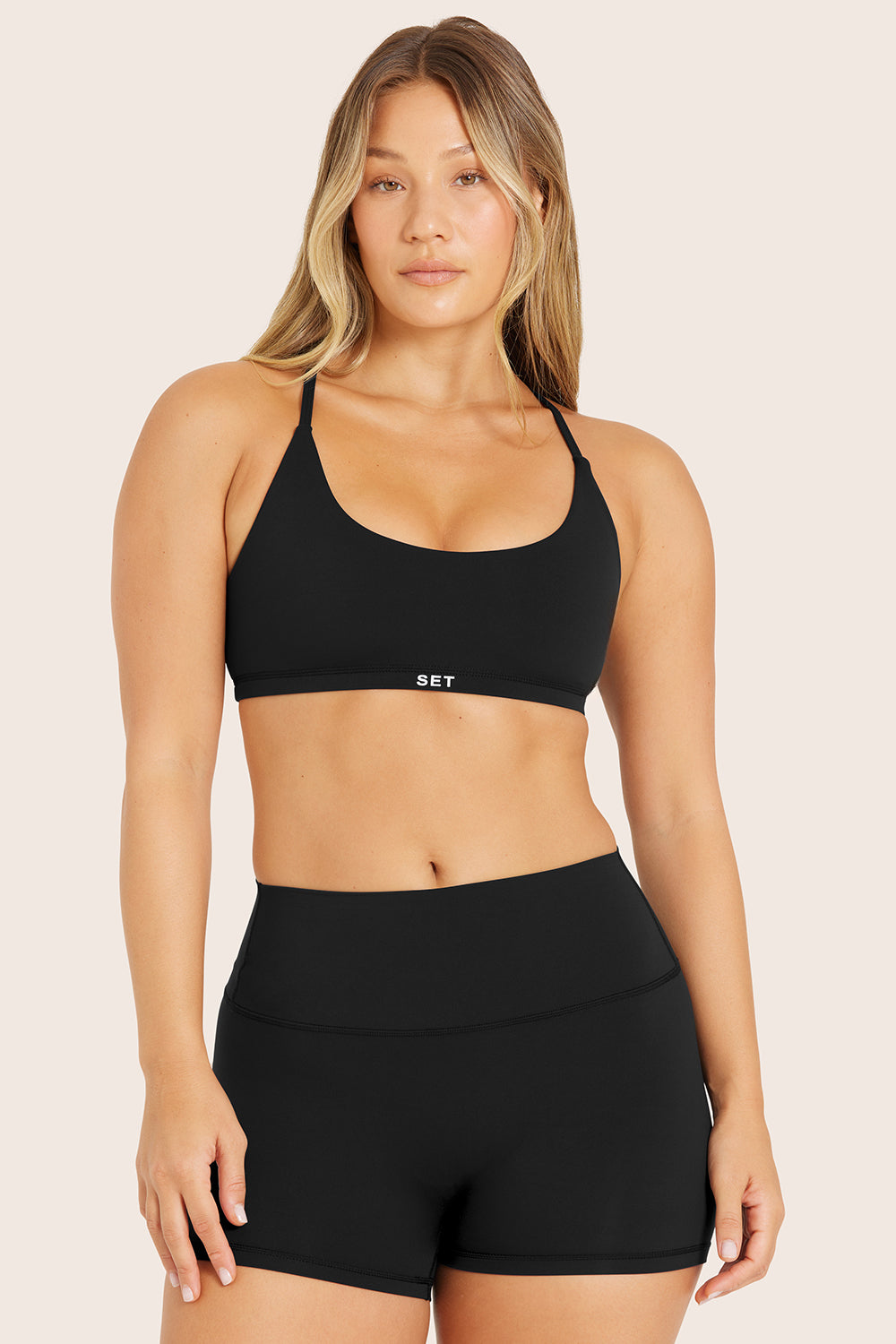 AIRLUXE™ BREATHE Y STRAP BRA - ONYX Featured Image