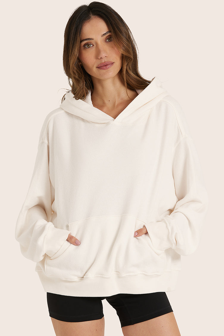 LIGHTWEIGHT SWEATS CLASSIC HOODIE - BLANC Featured Image