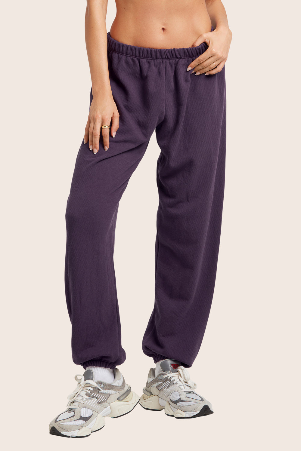 LIGHTWEIGHT SWEATS CLASSIC SWEATPANTS - PLUM Featured Image