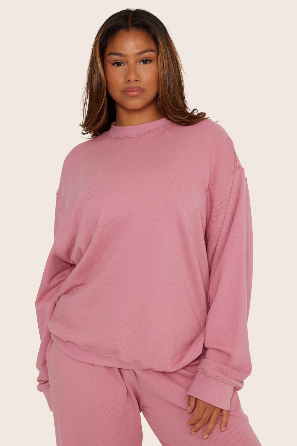 SET™ LIGHTWEIGHT SWEATS CLASSIC CREWNECK IN GLOSS