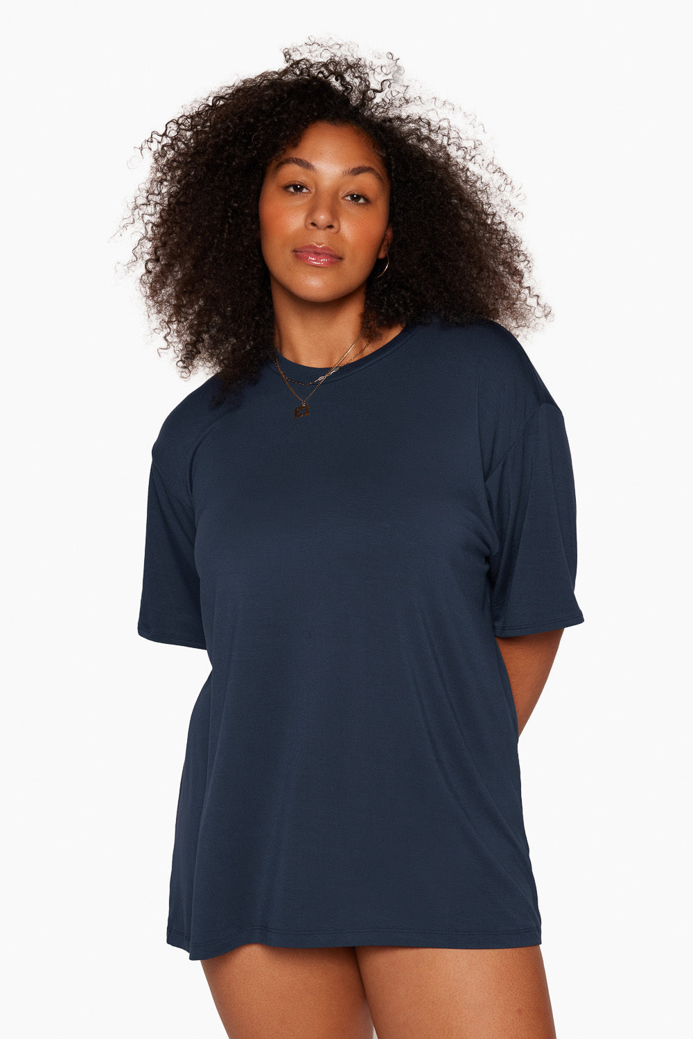 SET SLEEP™ OVERSIZED BOYFRIEND SLEEP TEE IN OXFORD