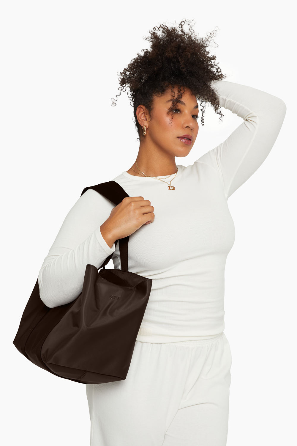 SET™ BOXY TOTE IN ESPRESSO