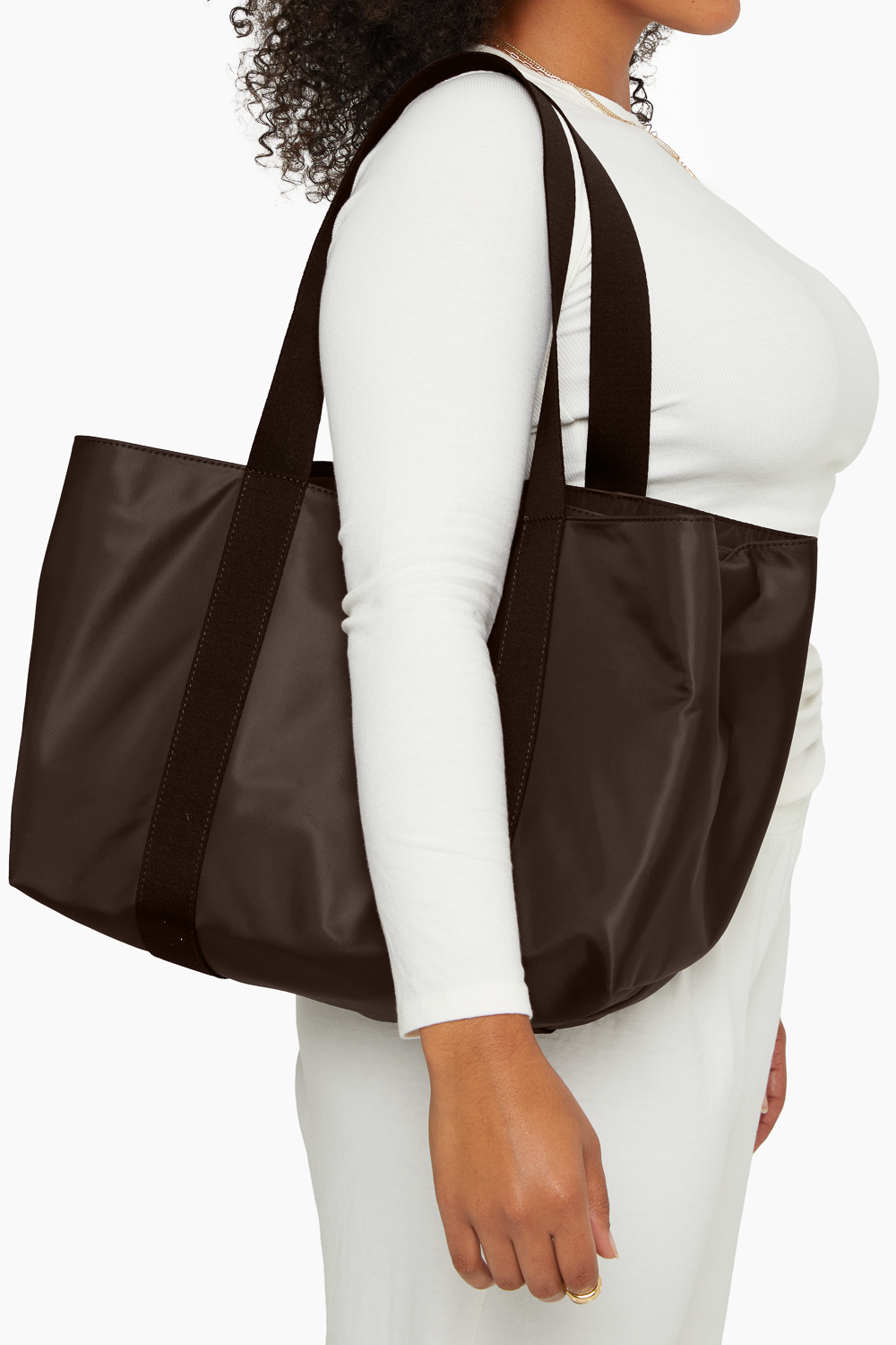 SET™ BOXY TOTE IN ESPRESSO