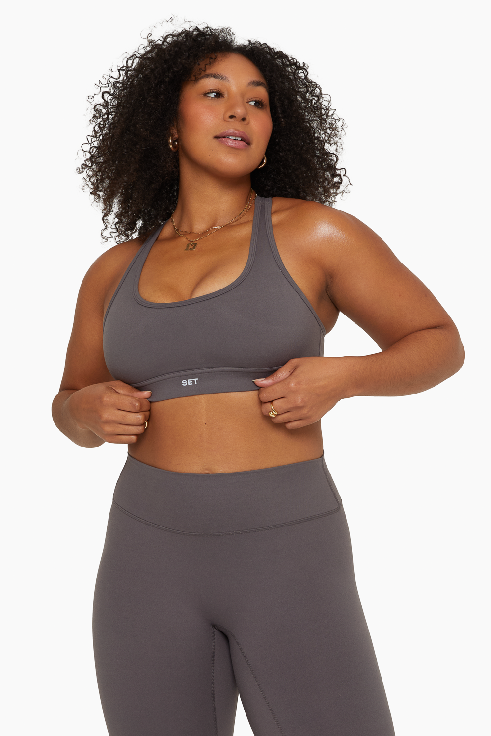 SET™ FORMCLOUD™ RACER BACK BRA IN GRAPHITE