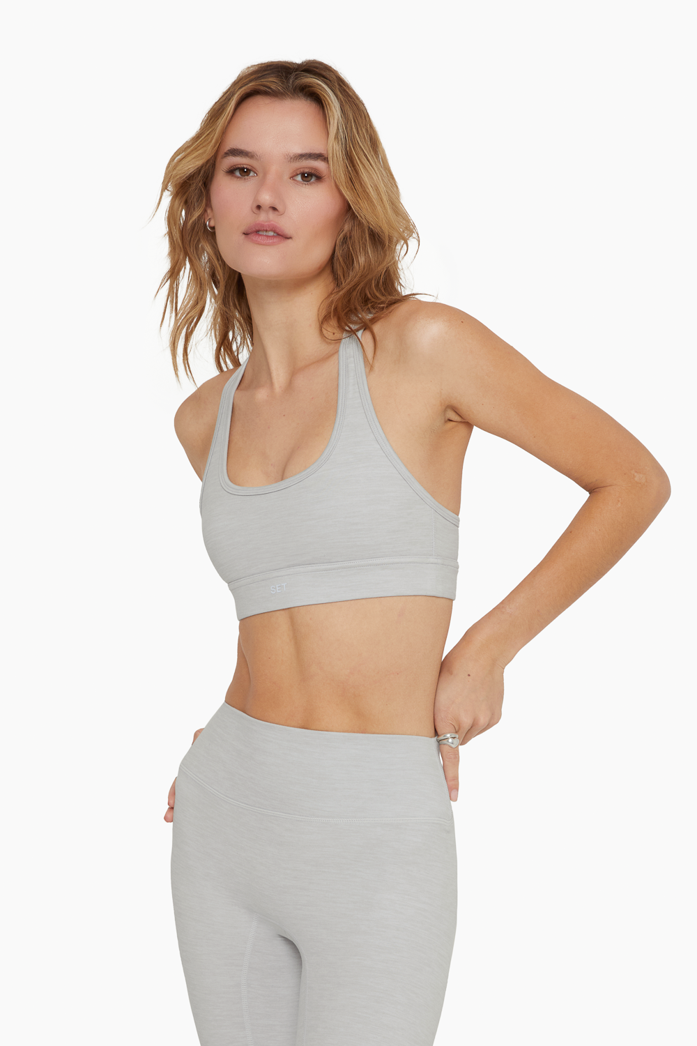 SET™ FORMCLOUD™ RACER BACK BRA IN HEATHER GREY