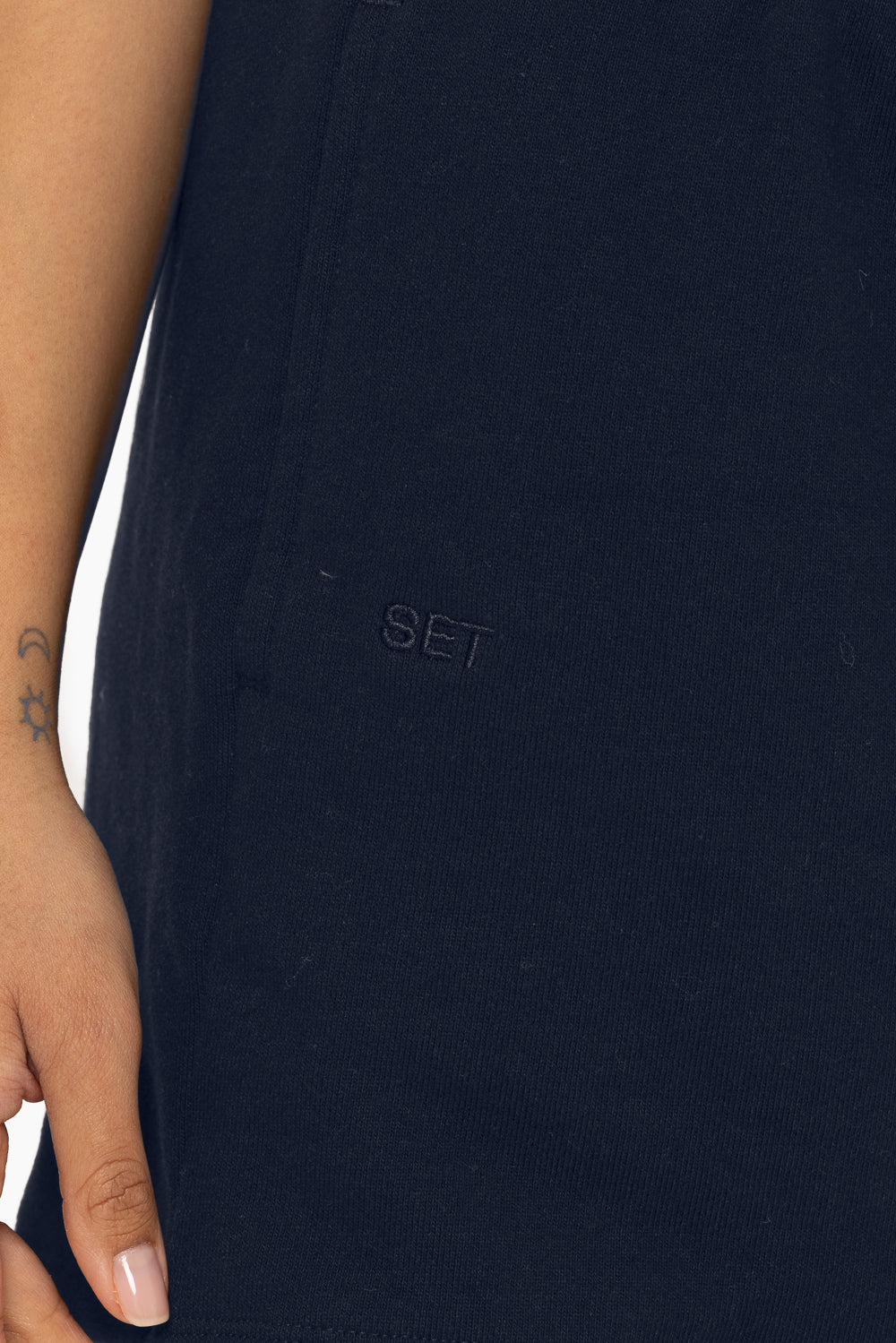 SET™ EMBROIDERED HEAVYWEIGHT SWEATS DRAWSTRING SWEATPANTS IN OXFORD