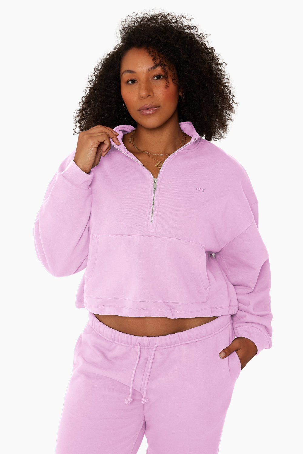 SET™ HEAVYWEIGHT SWEATS HALF ZIP IN CHARM