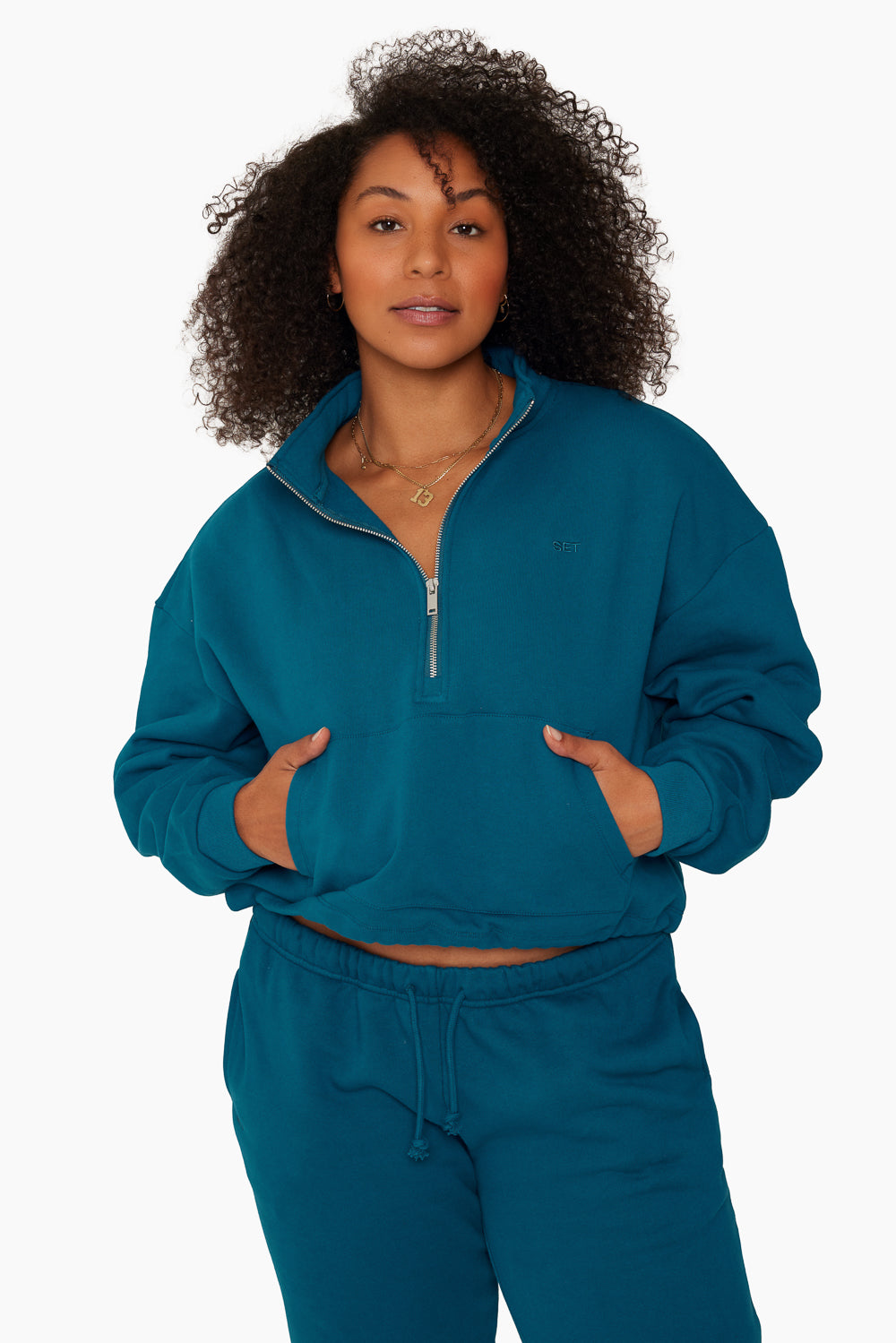 HEAVYWEIGHT SWEATS HALF ZIP - COVE Featured Image