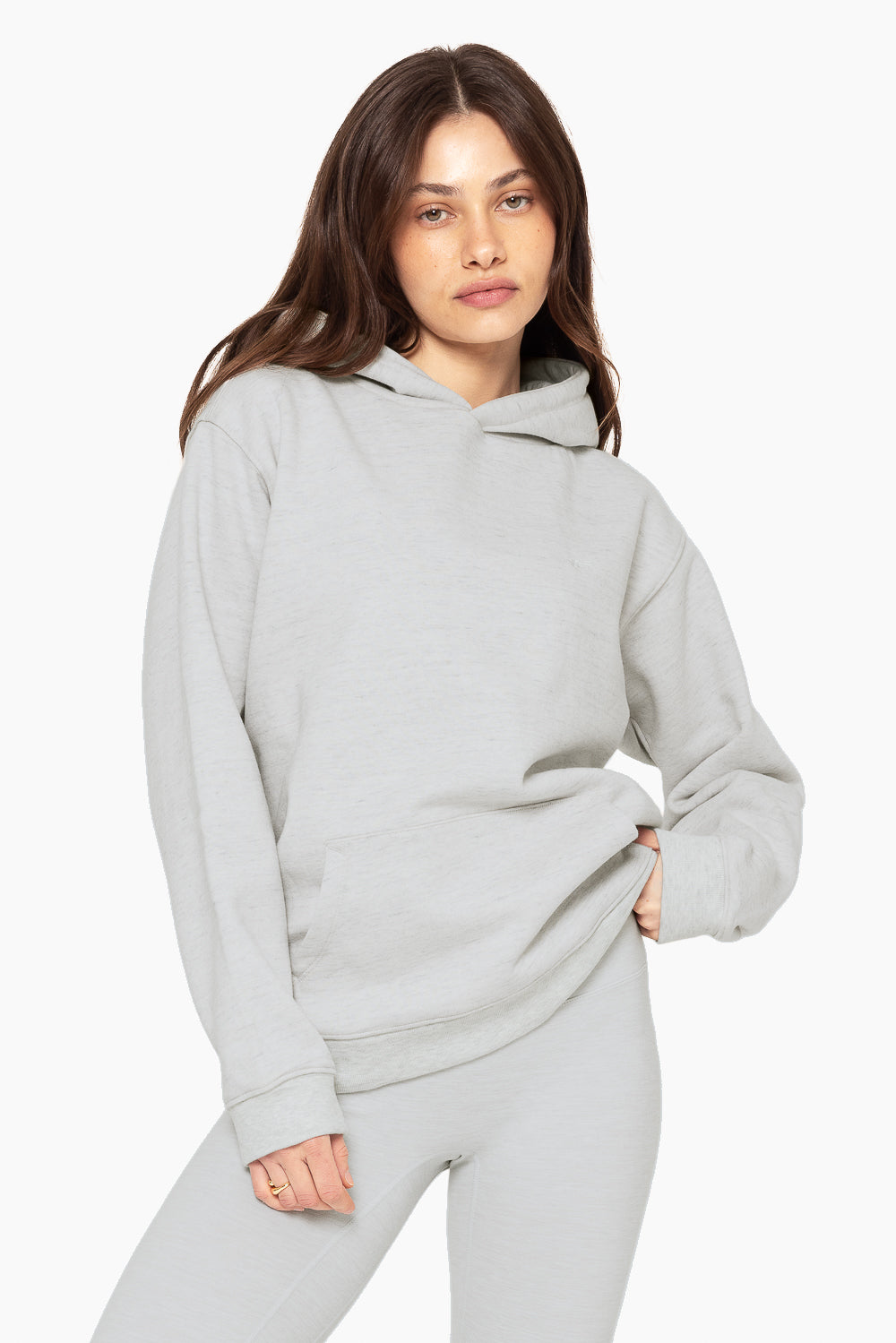 HEAVYWEIGHT SWEATS HOODIE - HEATHER GREY Featured Image