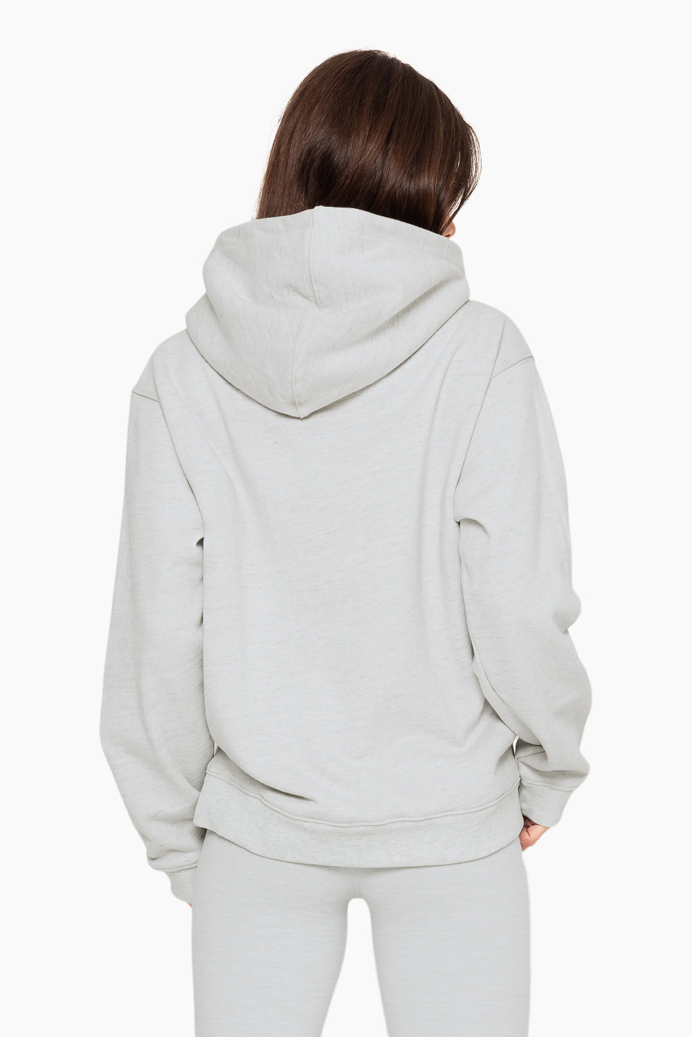 SET™ EMBROIDERED HEAVYWEIGHT SWEATS HOODIE IN HEATHER GREY