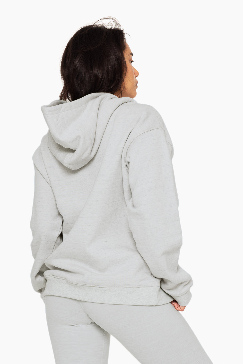 SET™ EMBROIDERED HEAVYWEIGHT SWEATS HOODIE IN HEATHER GREY