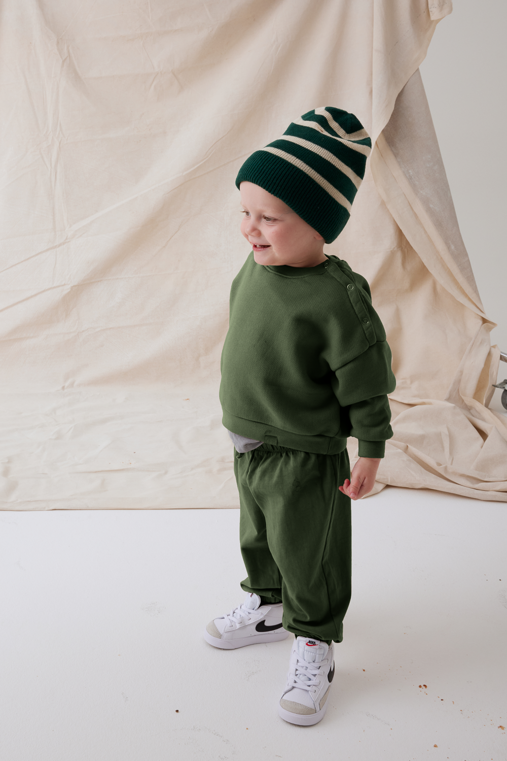 SET™ HEAVY COTTON KIDS COTTON JOGGER IN ROSEMARY