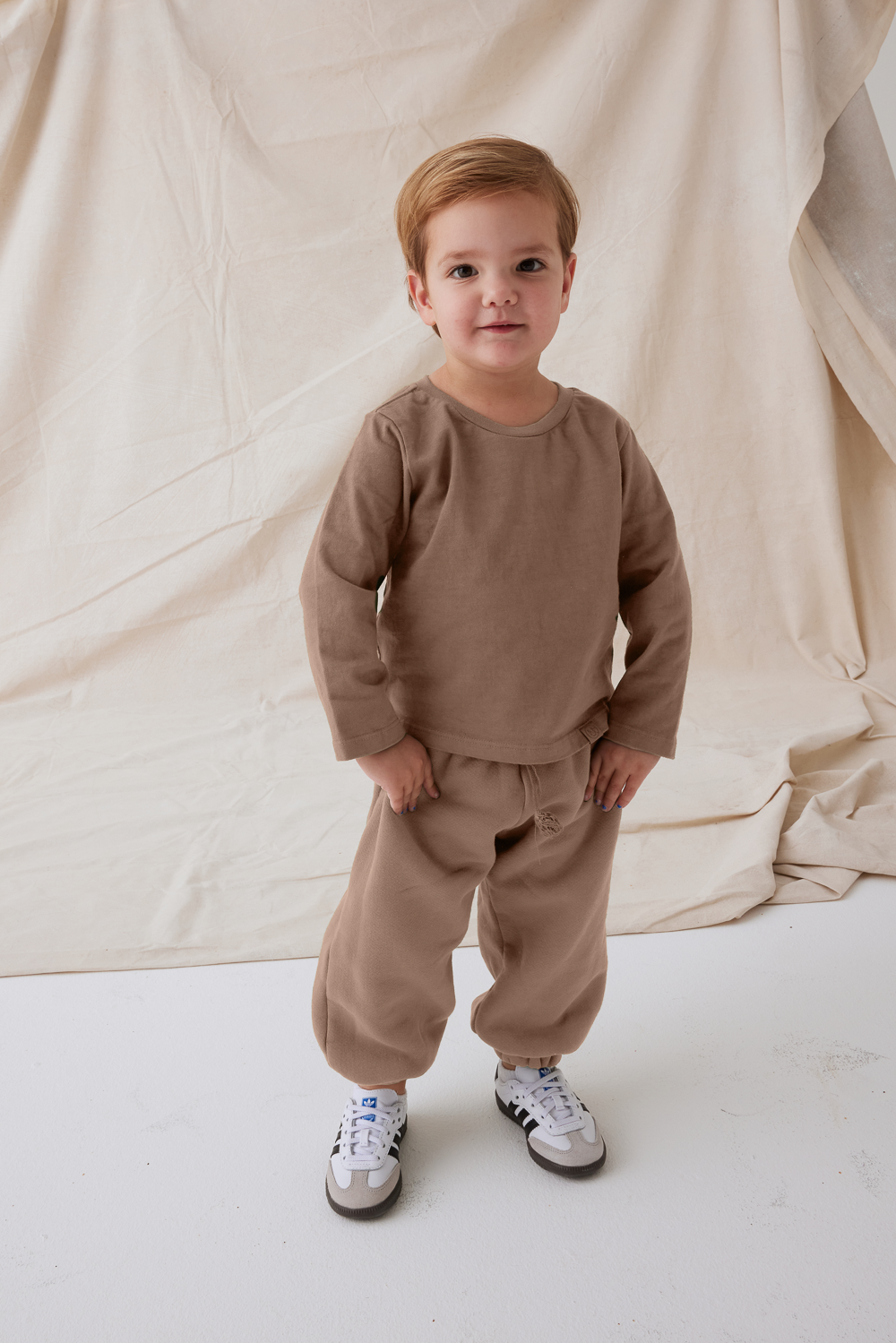 SET™ HEAVY COTTON KIDS LONG SLEEVE IN MAPLE