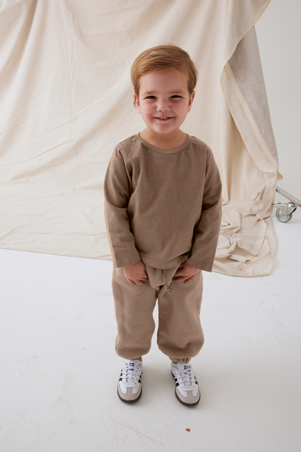 SET™ HEAVY COTTON KIDS LONG SLEEVE IN MAPLE