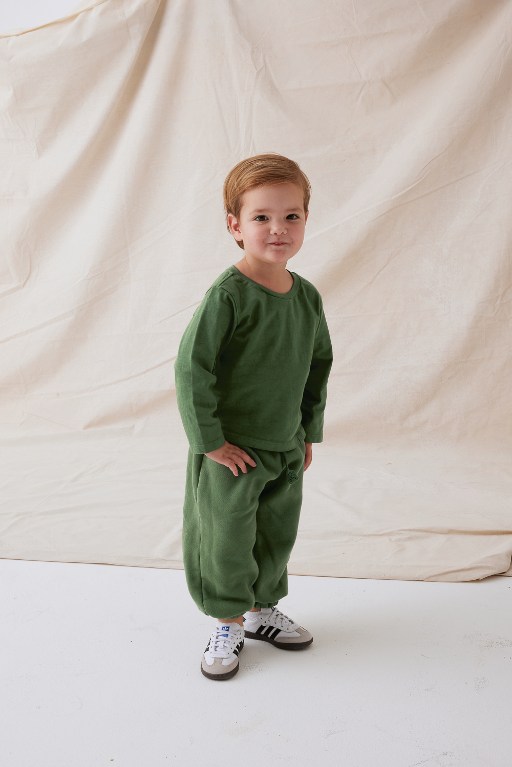 SET™ HEAVY COTTON KIDS LONG SLEEVE IN ROSEMARY