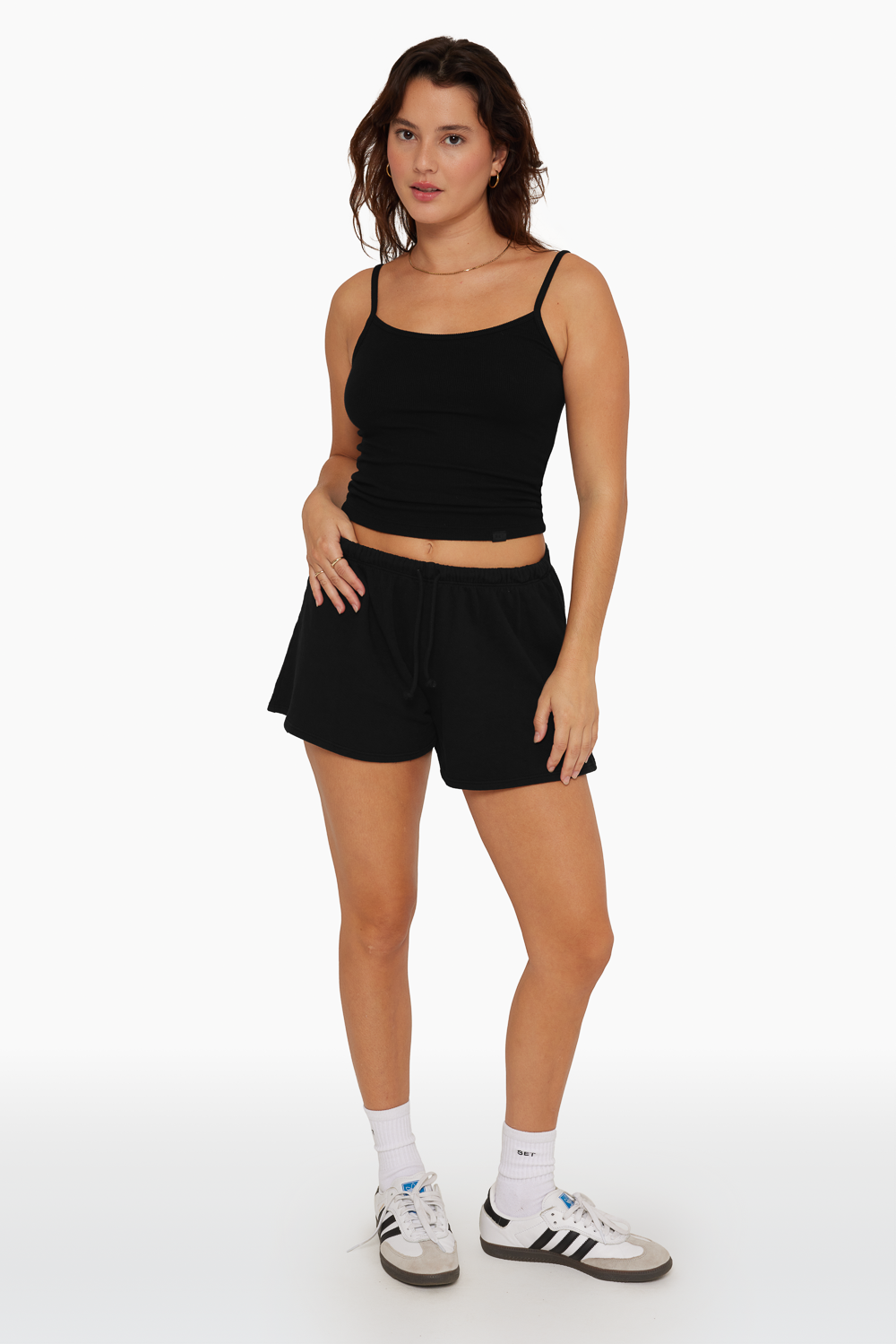 SET™ MINI SWEAT SHORTS IN ONYX