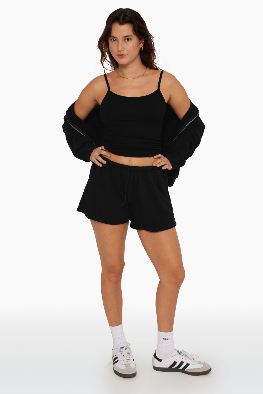 SET™ MINI SWEAT SHORTS IN ONYX