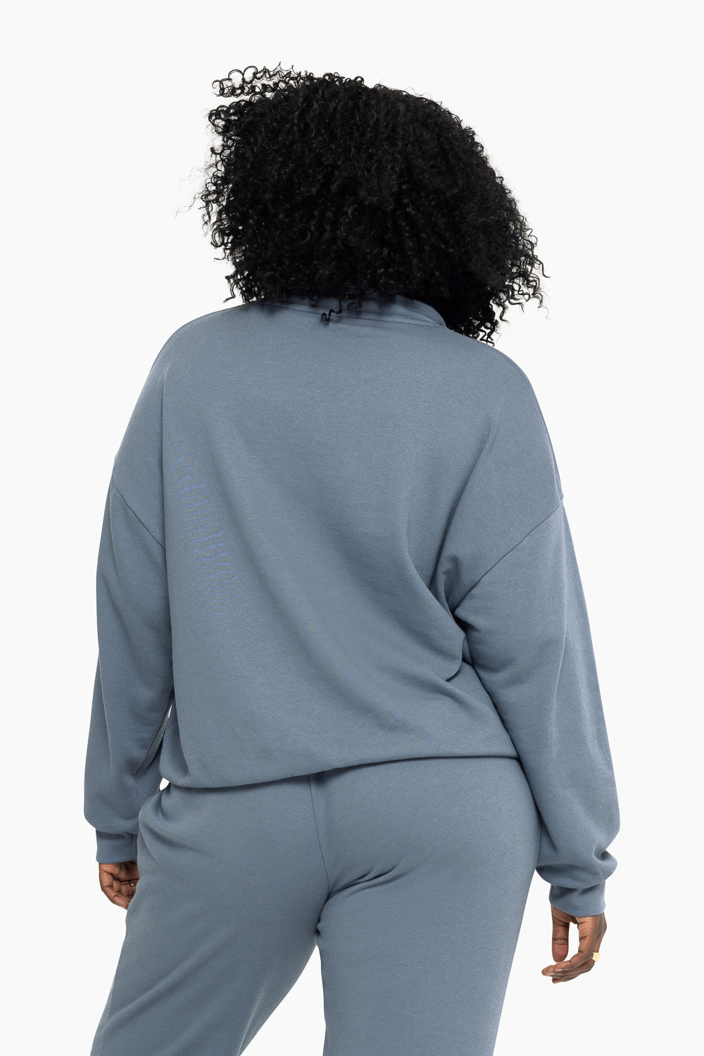 SET™ LIGHTWEIGHT SWEATS QUARTER ZIP IN MINERAL