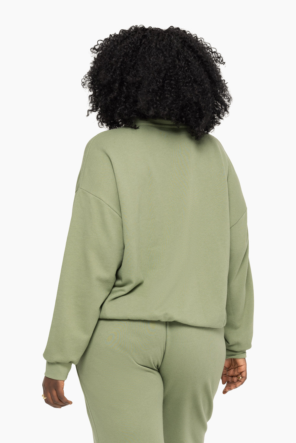 LIGHTWEIGHT SET™ SWEATS QUARTER ZIP IN PISTACHIO