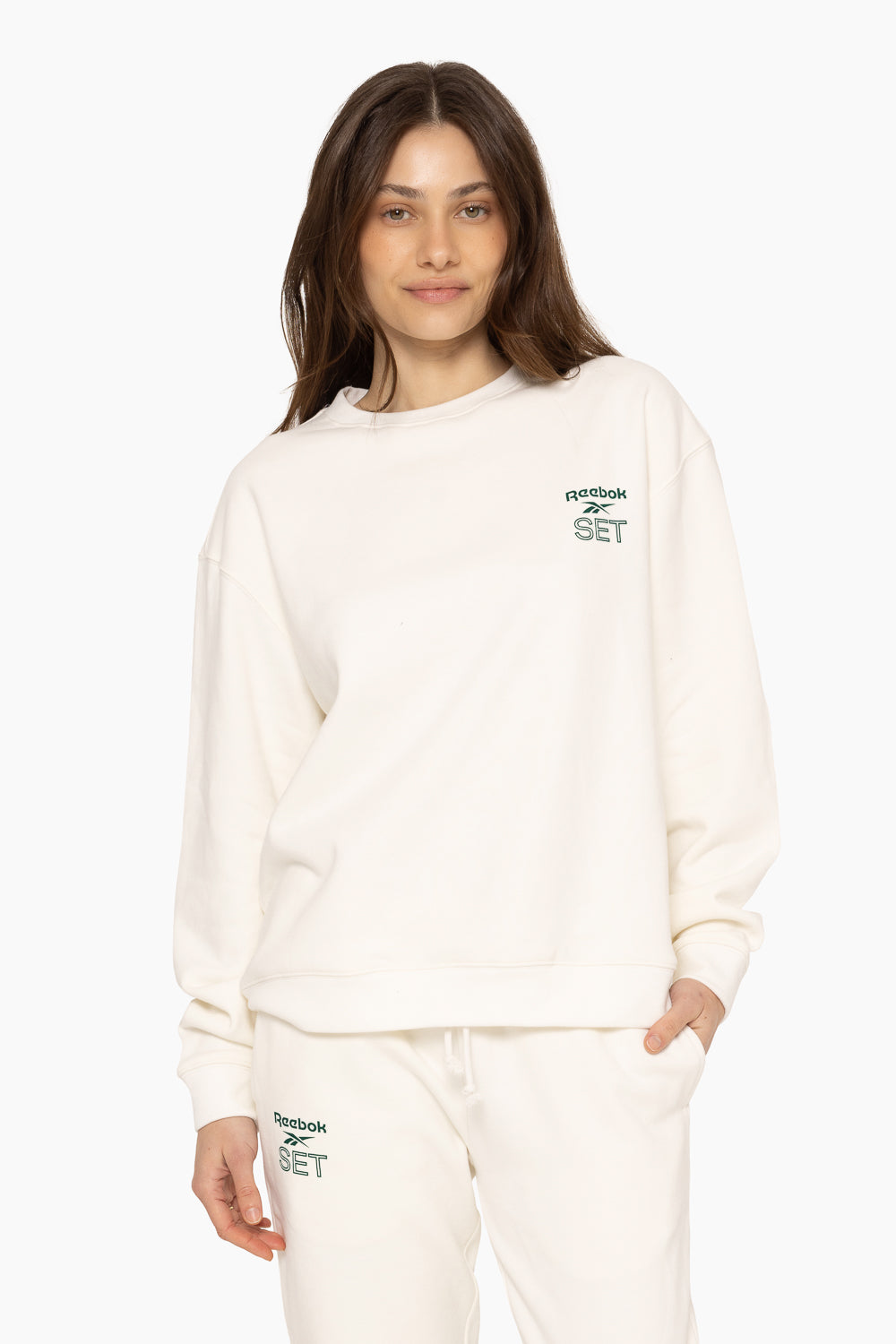 Reebok X SET CREWNECK IN BLANC