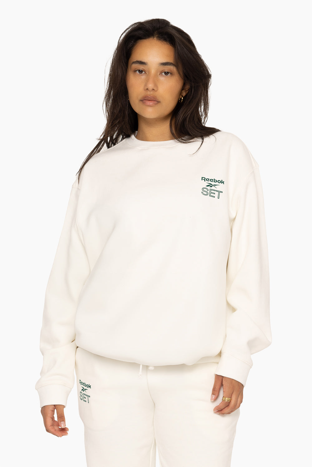 Reebok X SET CREWNECK IN BLANC