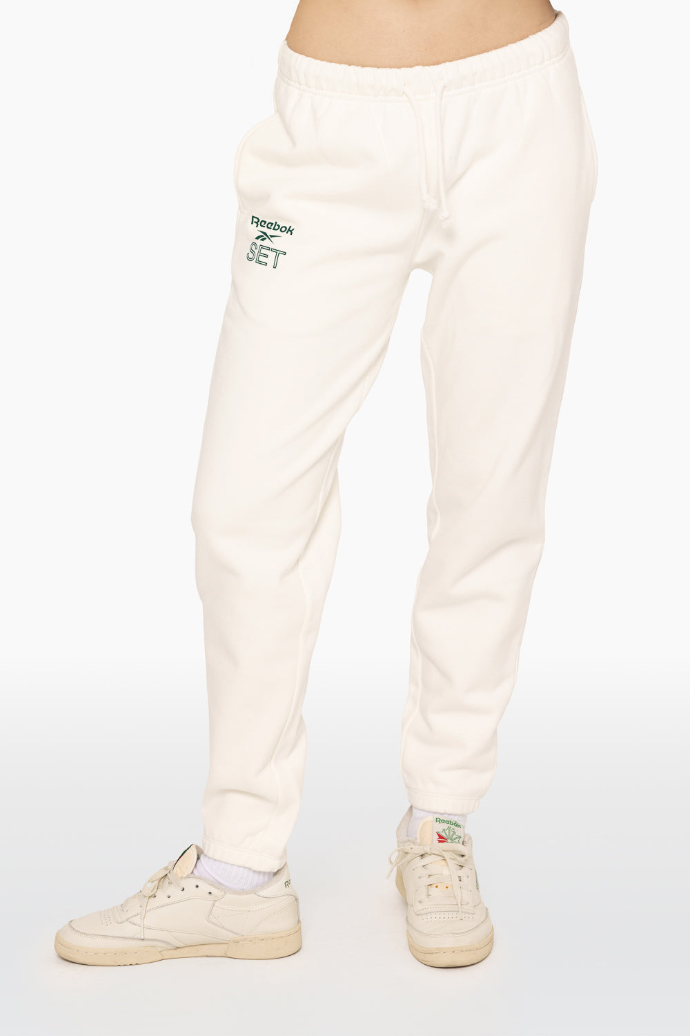 HEAVYWEIGHT SWEATS REEBOK X SET DRAWSTRING SWEATPANTS - BLANC Featured Image