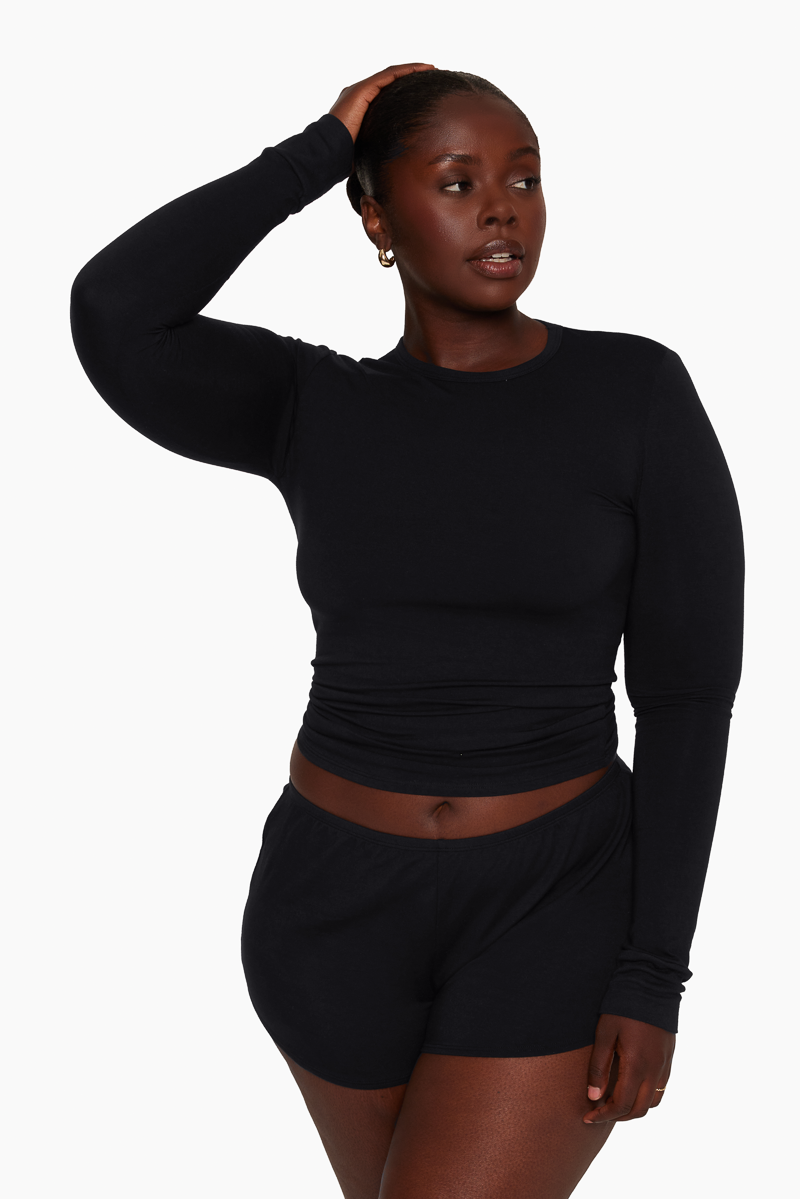 SET ACTIVE SET SLEEP™ FITTED LONG SLEEVE IN ONYX