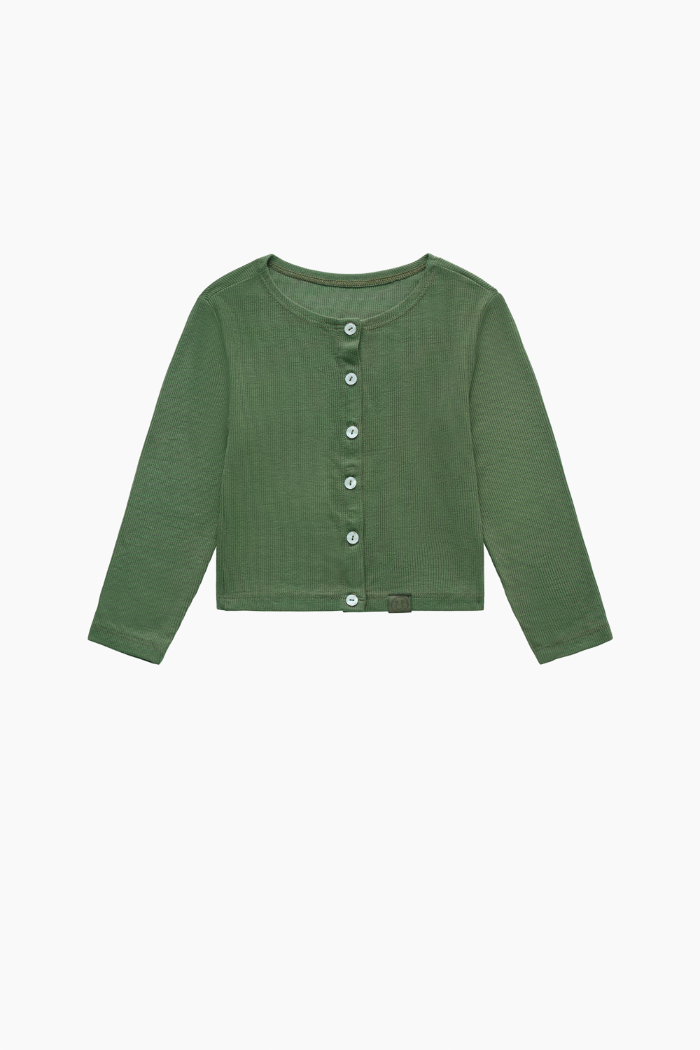 SET™ RIBBED MODAL KIDS CARDIGAN SET IN ROSEMARY