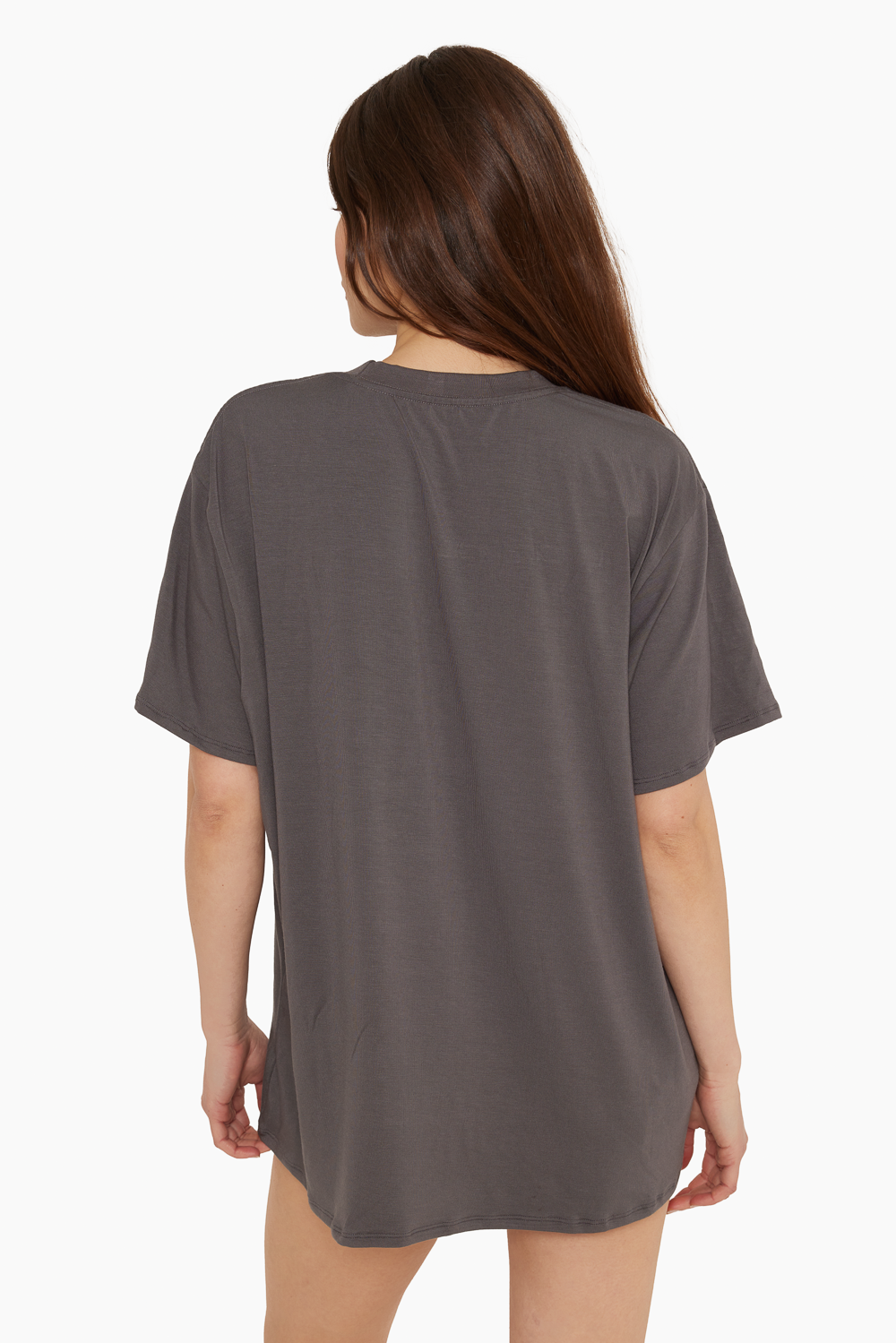 SET™ SLEEP JERSEY OVERSIZED BOYFRIEND SLEEP TEE IN GRAPHITE