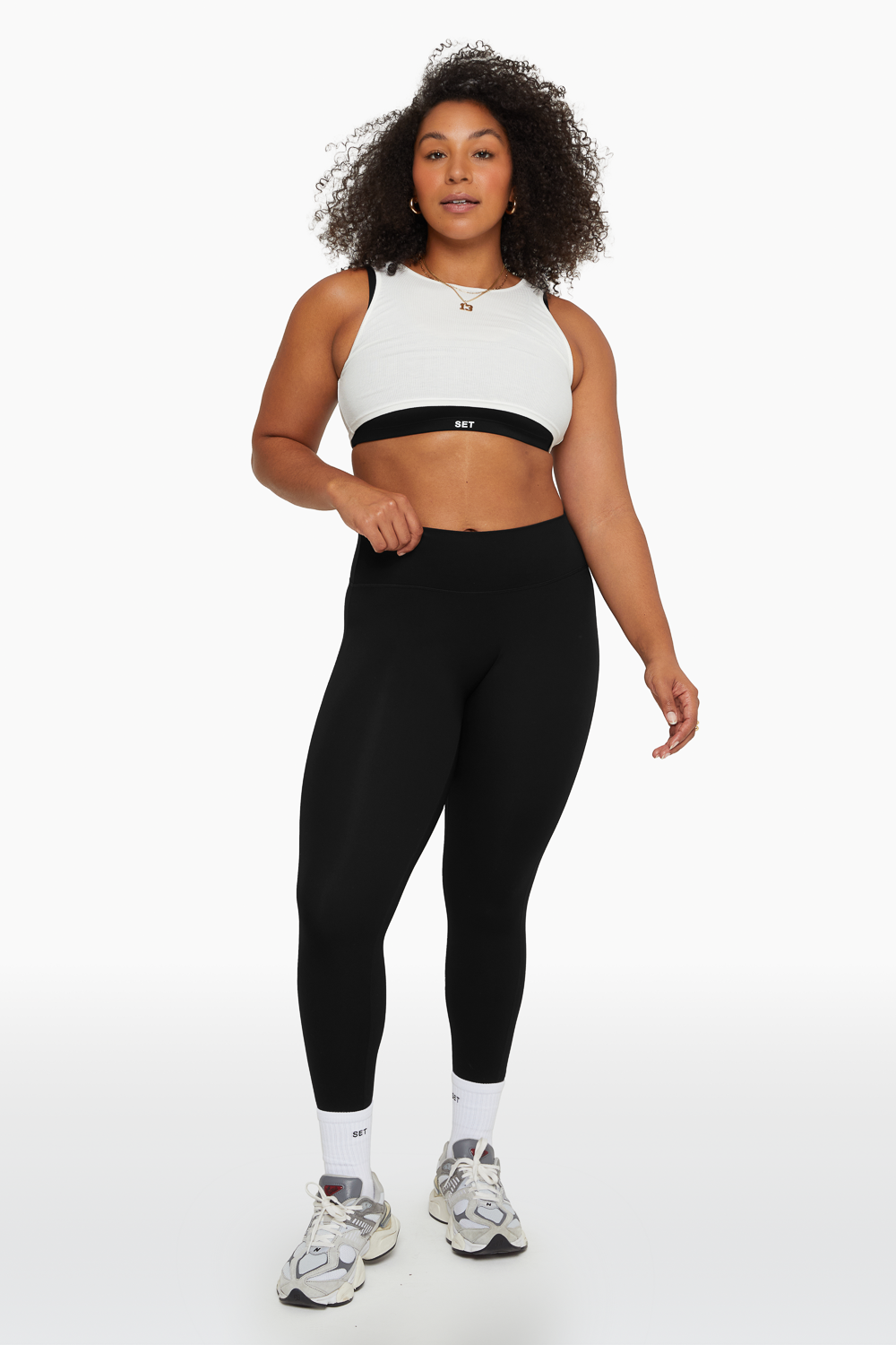 SET SPORTBODY® LEGGINGS IN ONYX