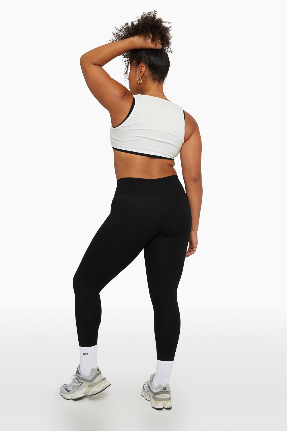 SET SPORTBODY® LEGGINGS IN ONYX