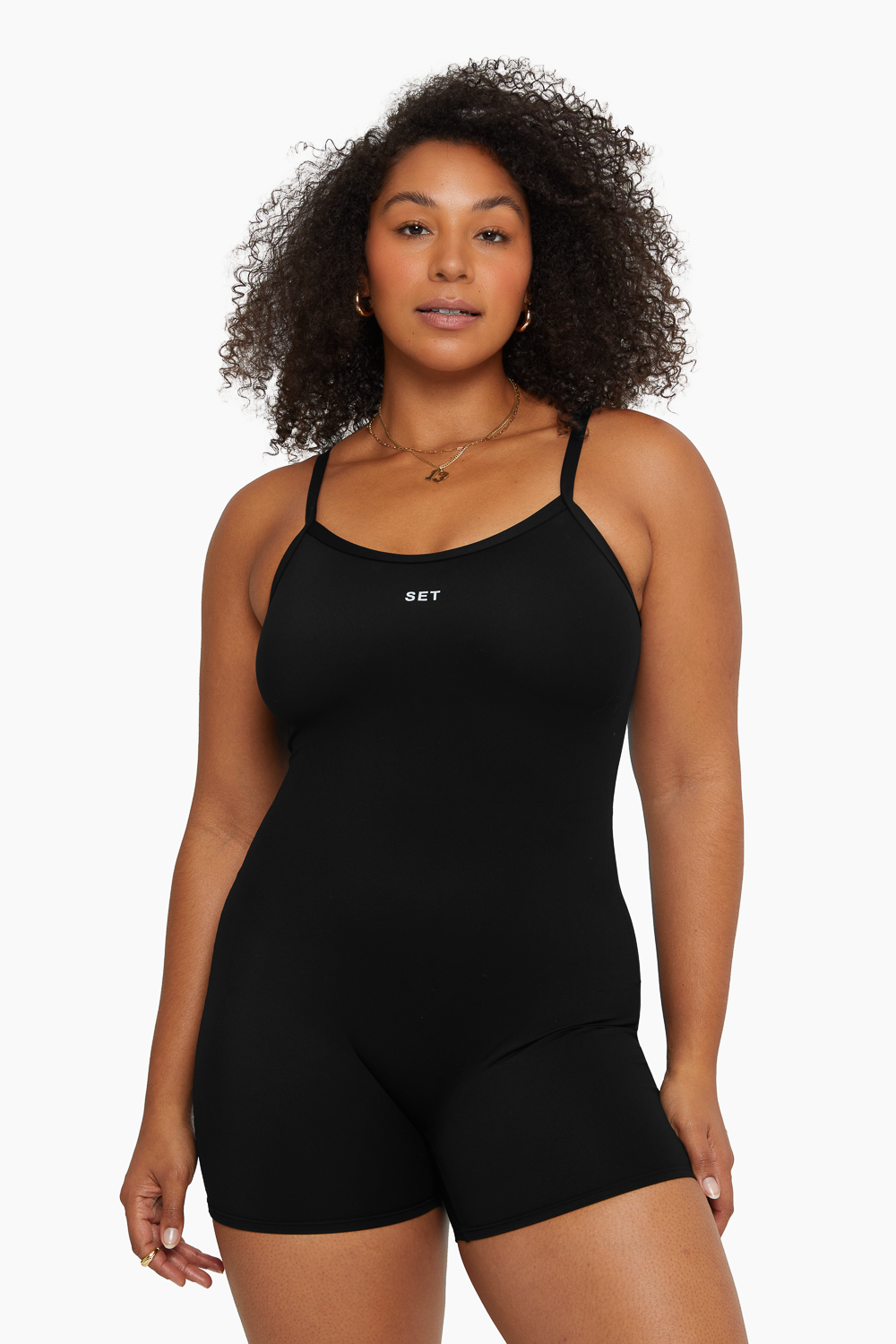 SET™ SPORTBODY® SCOOP SHORTYSUIT IN ONYX