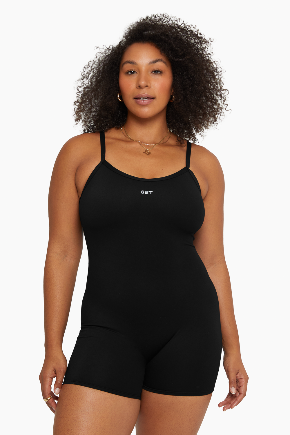 SET™ SPORTBODY® SCOOP SHORTYSUIT IN ONYX