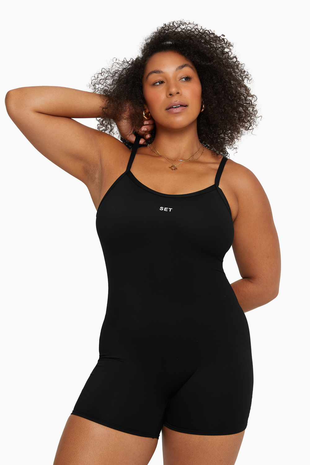 SET™ SPORTBODY® SCOOP SHORTYSUIT IN ONYX