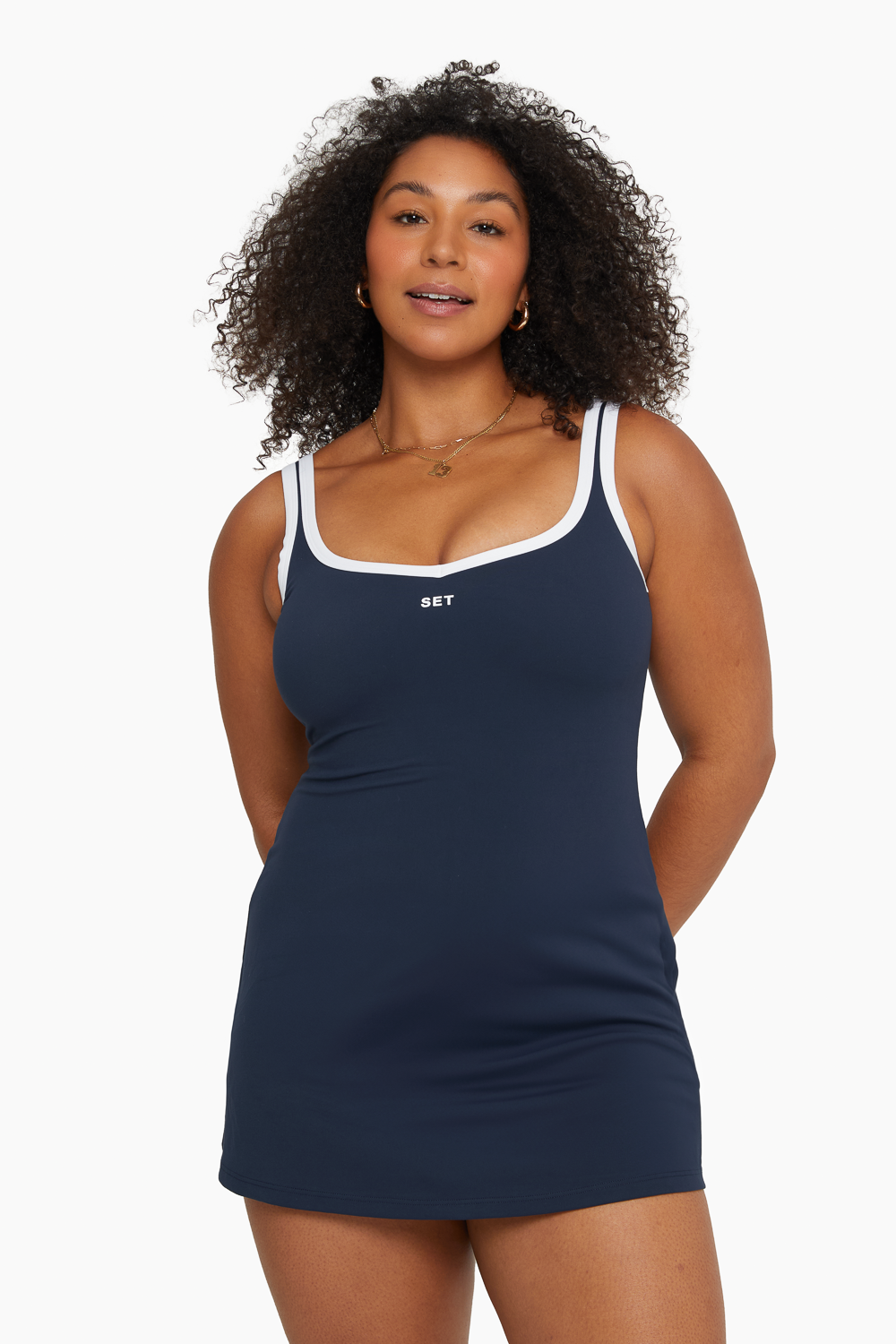 SET™ SPORTBODY® SWEETHEART DRESS IN OXFORD