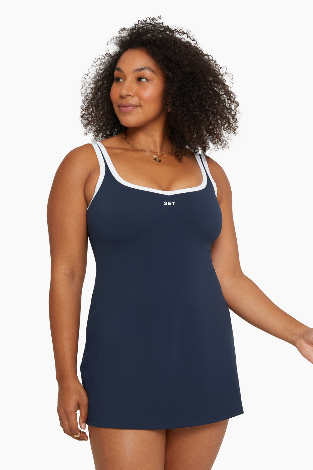 SET™ SPORTBODY® SWEETHEART DRESS IN OXFORD