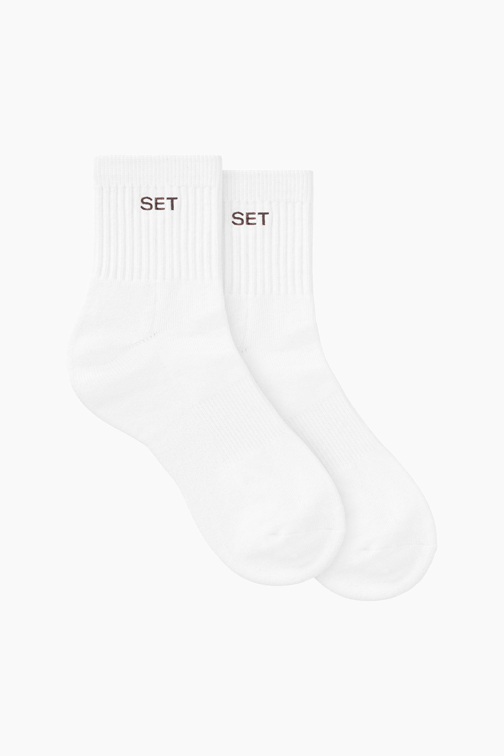 SET SHORTY SOCKS - WHITE/ESPRESSO Featured Image