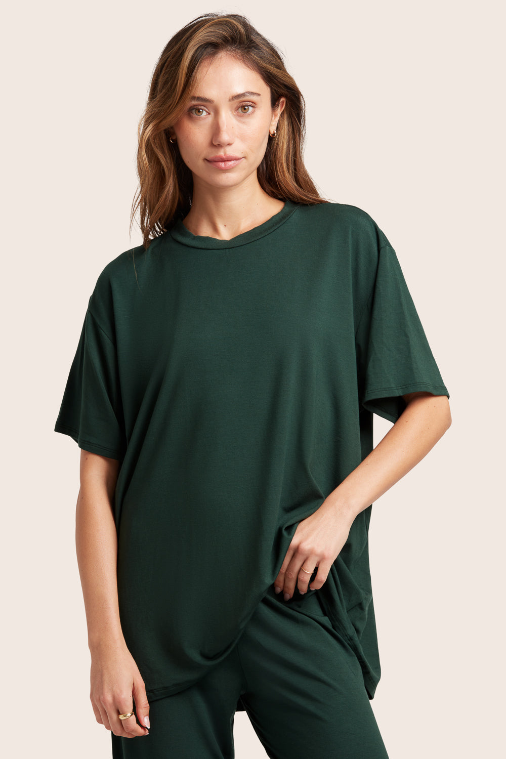 SET™ SLEEP JERSEY OVERSIZED BOYFRIEND SLEEP TEE IN ABYSS