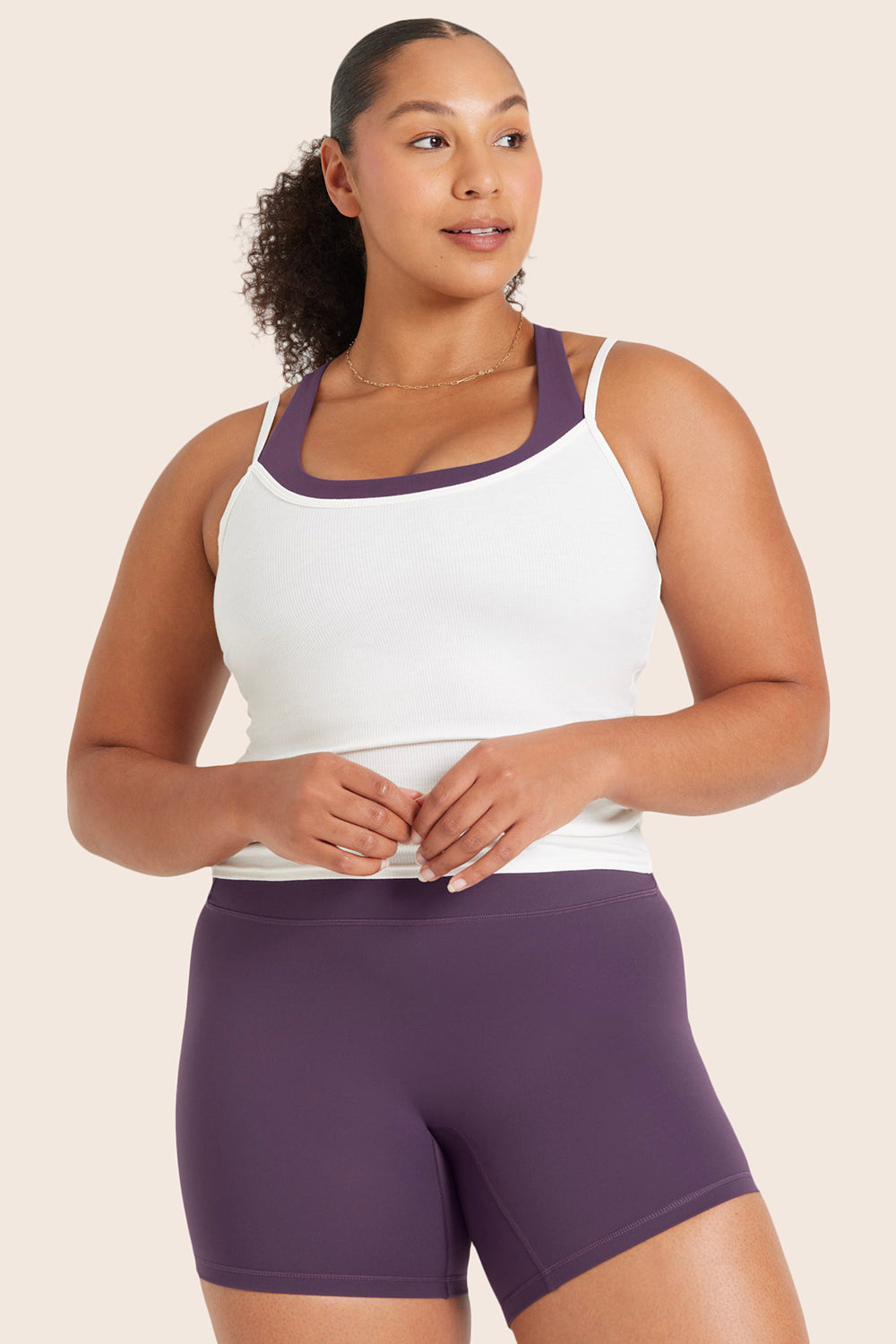 SPORTBODY® SPORTY LAYERED CAMI BRA - SPARKLE Featured Image