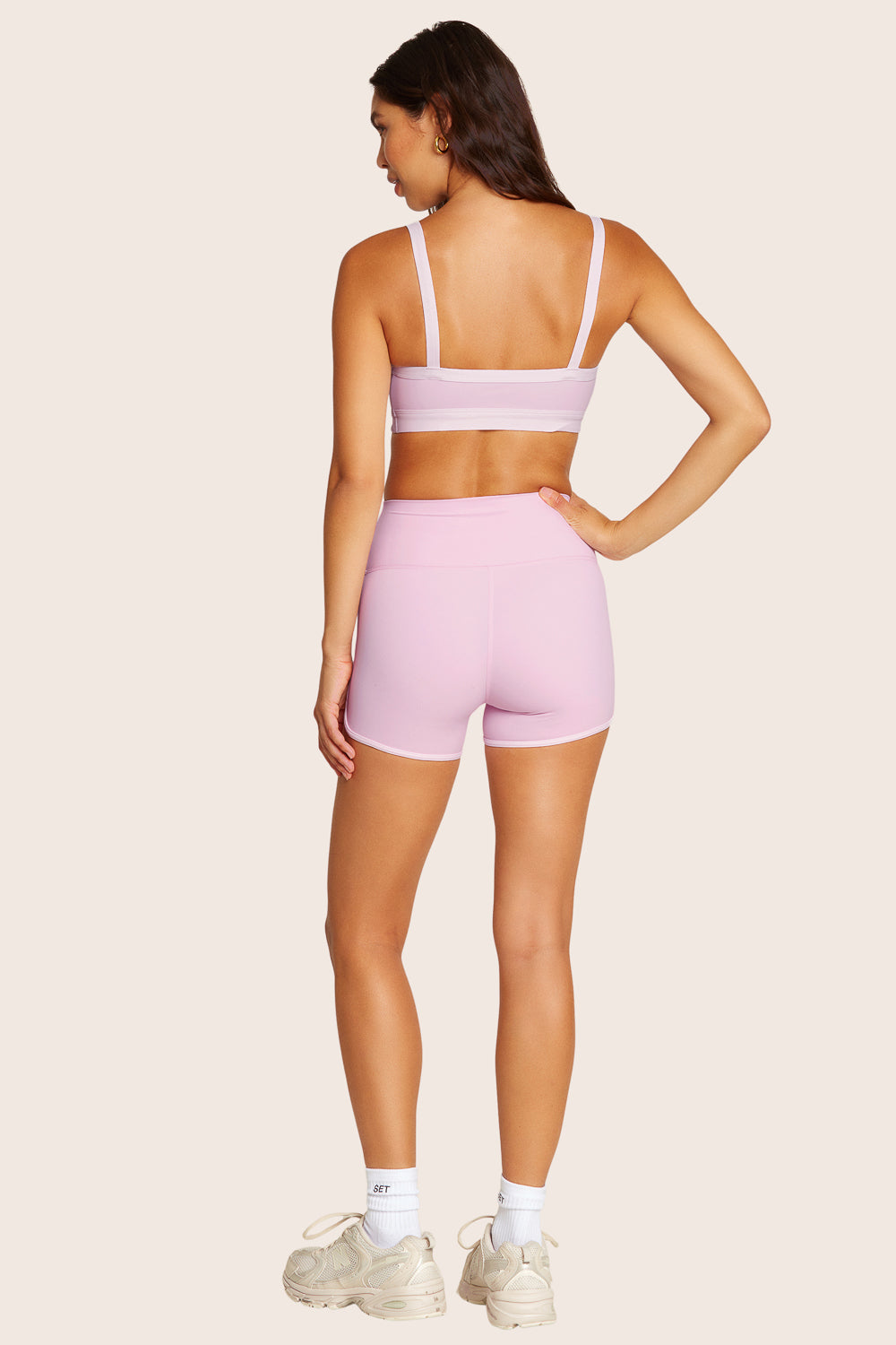 SET™ SPORTBODY® STRIPE SHORTS IN PRIMROSE