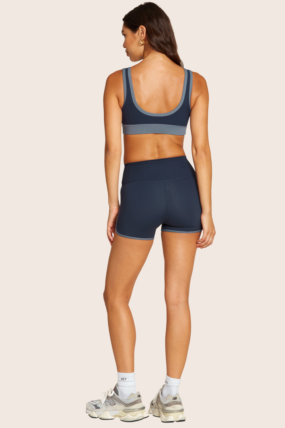 SET™ SPORTBODY® STRIPE SHORTS IN HARBOR