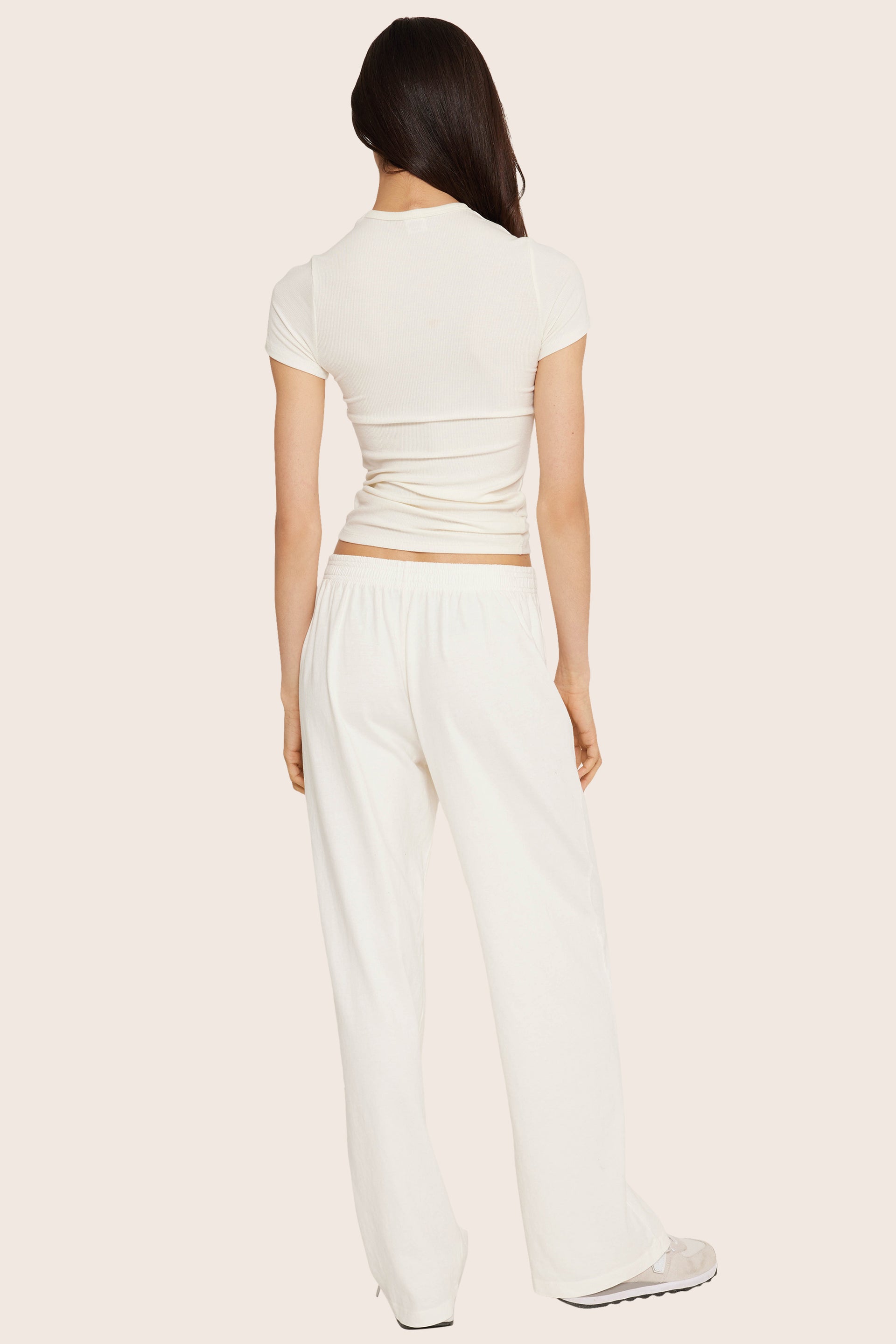 SET™ HEAVY COTTON EASY PANTS IN BLANC