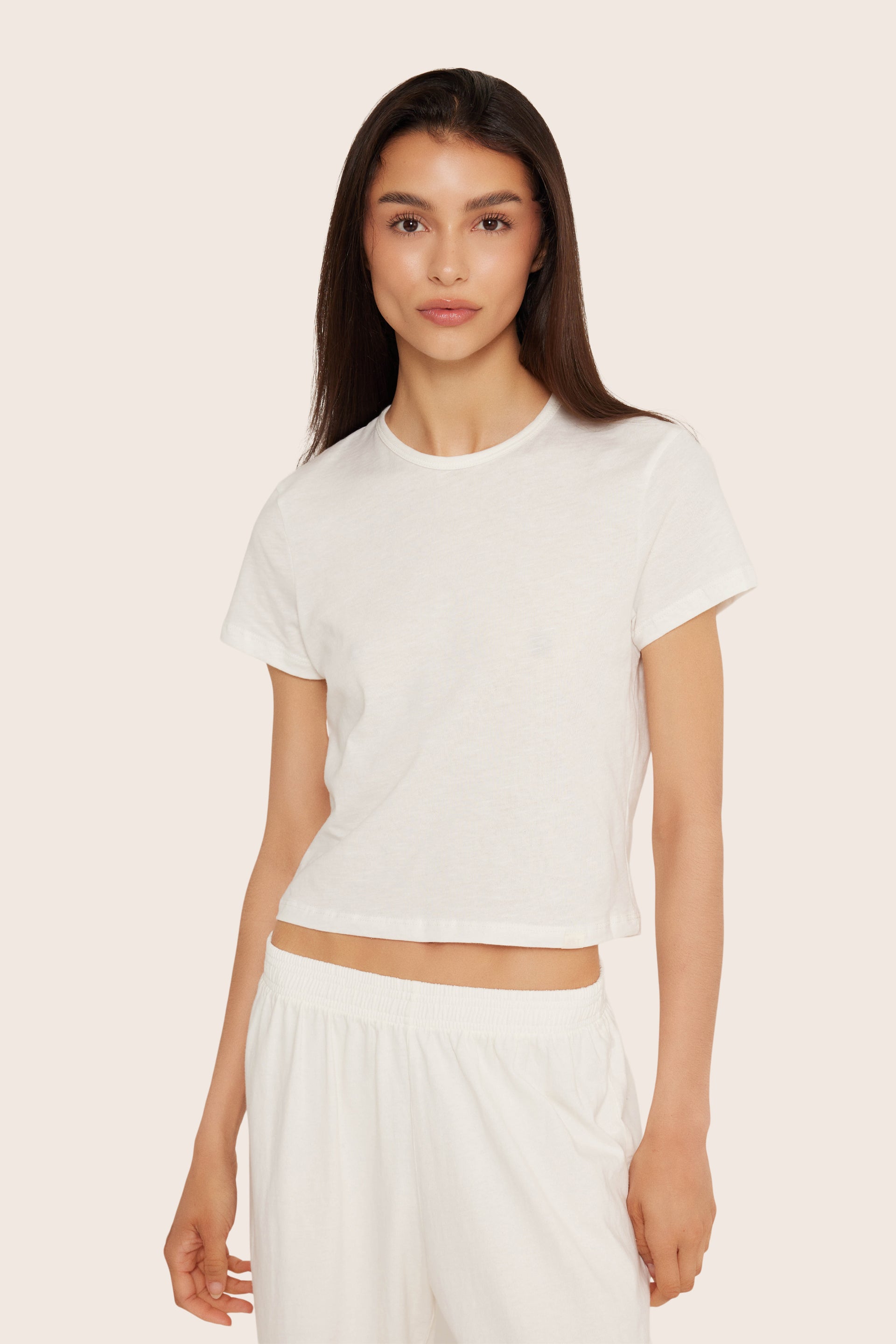 SET™ CLASSIC COTTON DAILY TEE IN BLANC