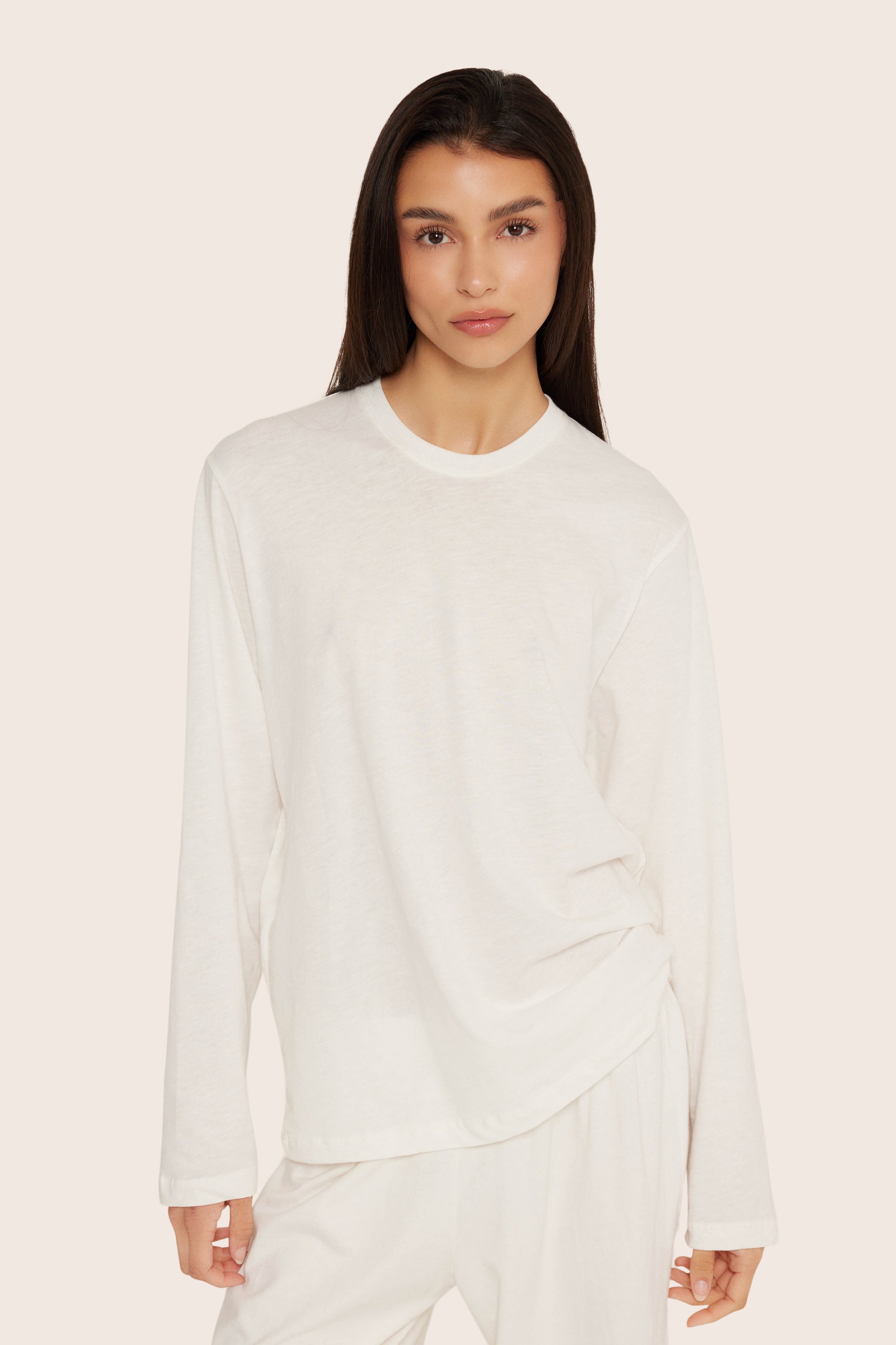 SET™ CLASSIC COTTON DAILY LONG SLEEVE IN BLANC