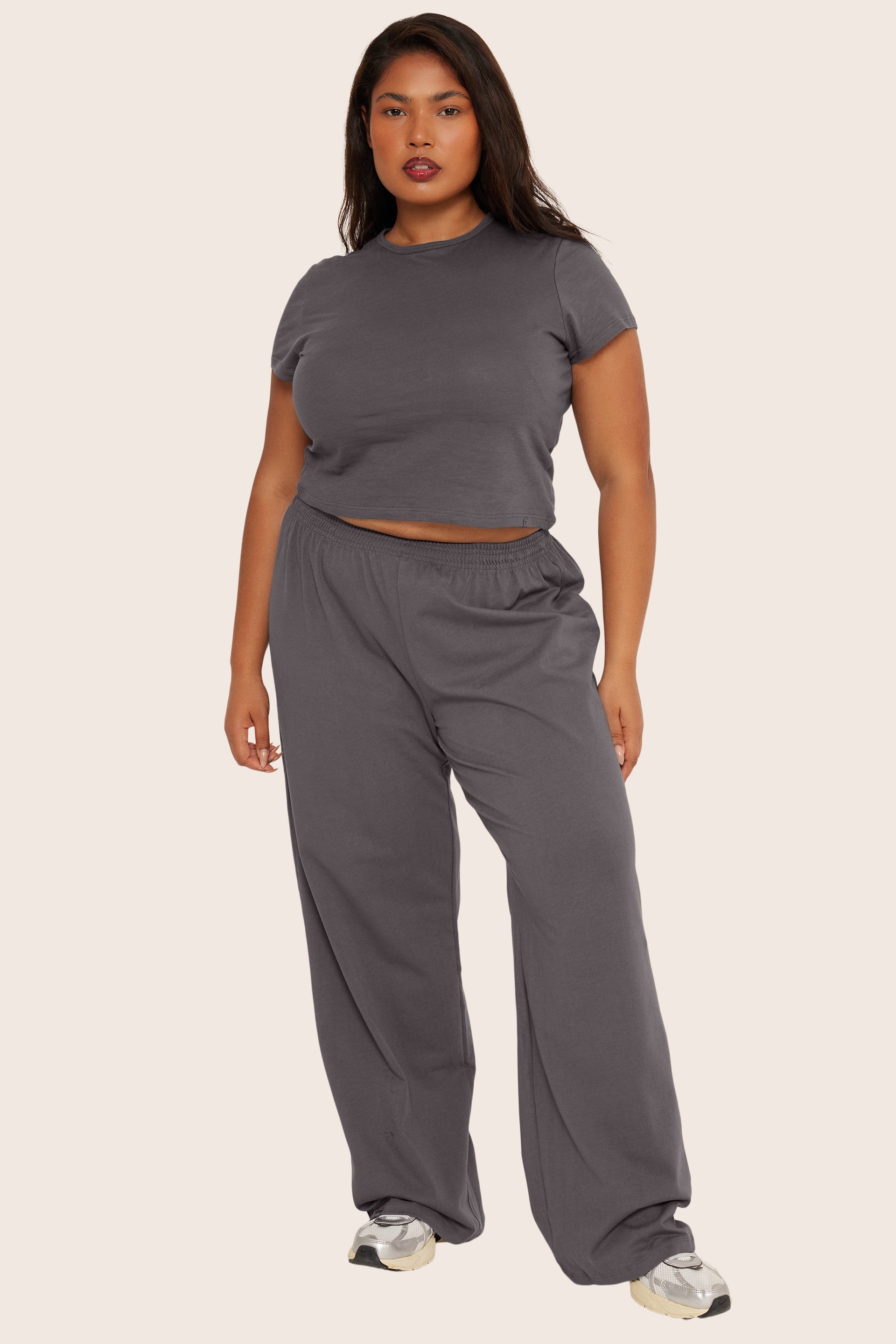 SET™ HEAVY COTTON EASY PANTS IN GRAPHITE