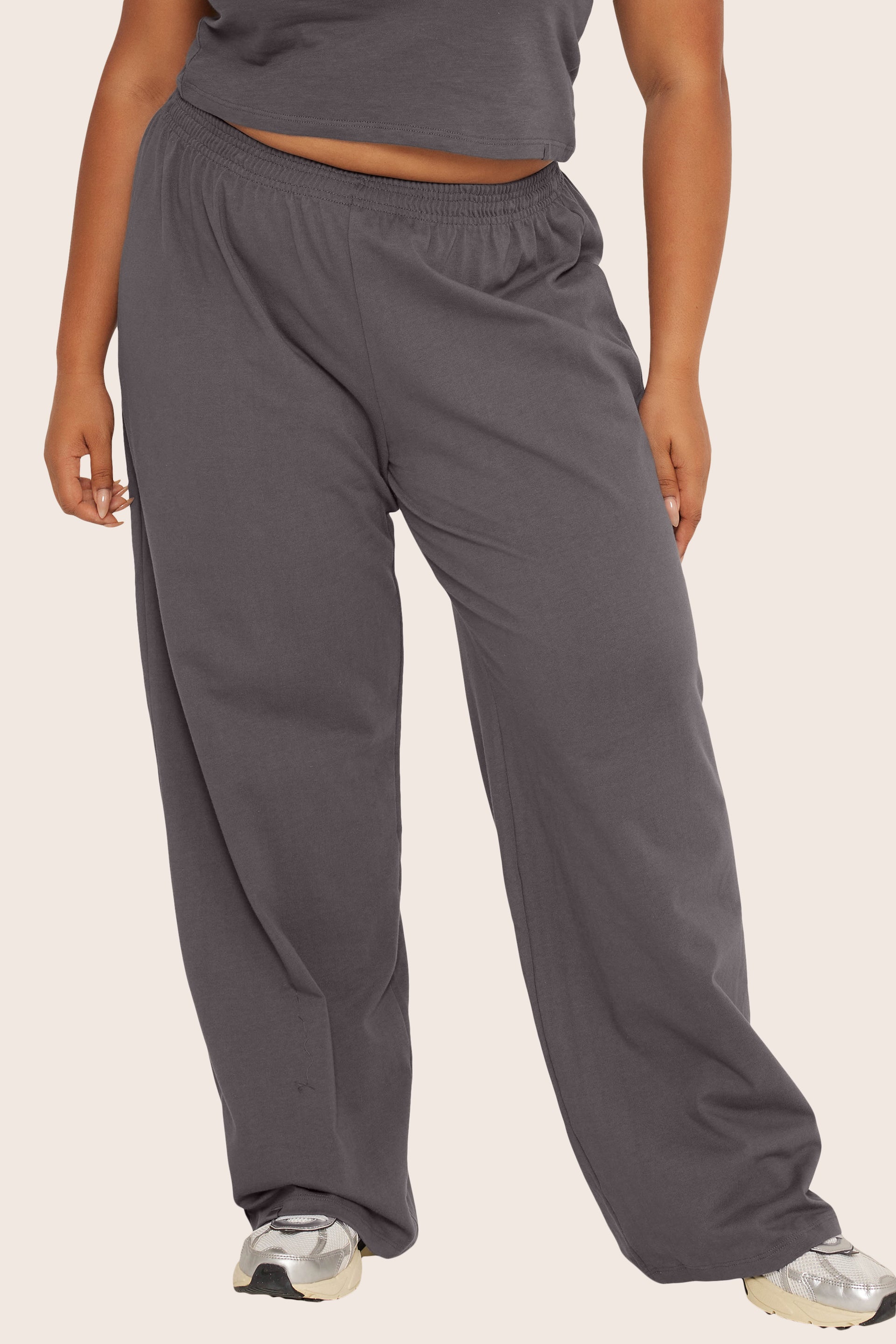 SET™ HEAVY COTTON EASY PANTS IN GRAPHITE