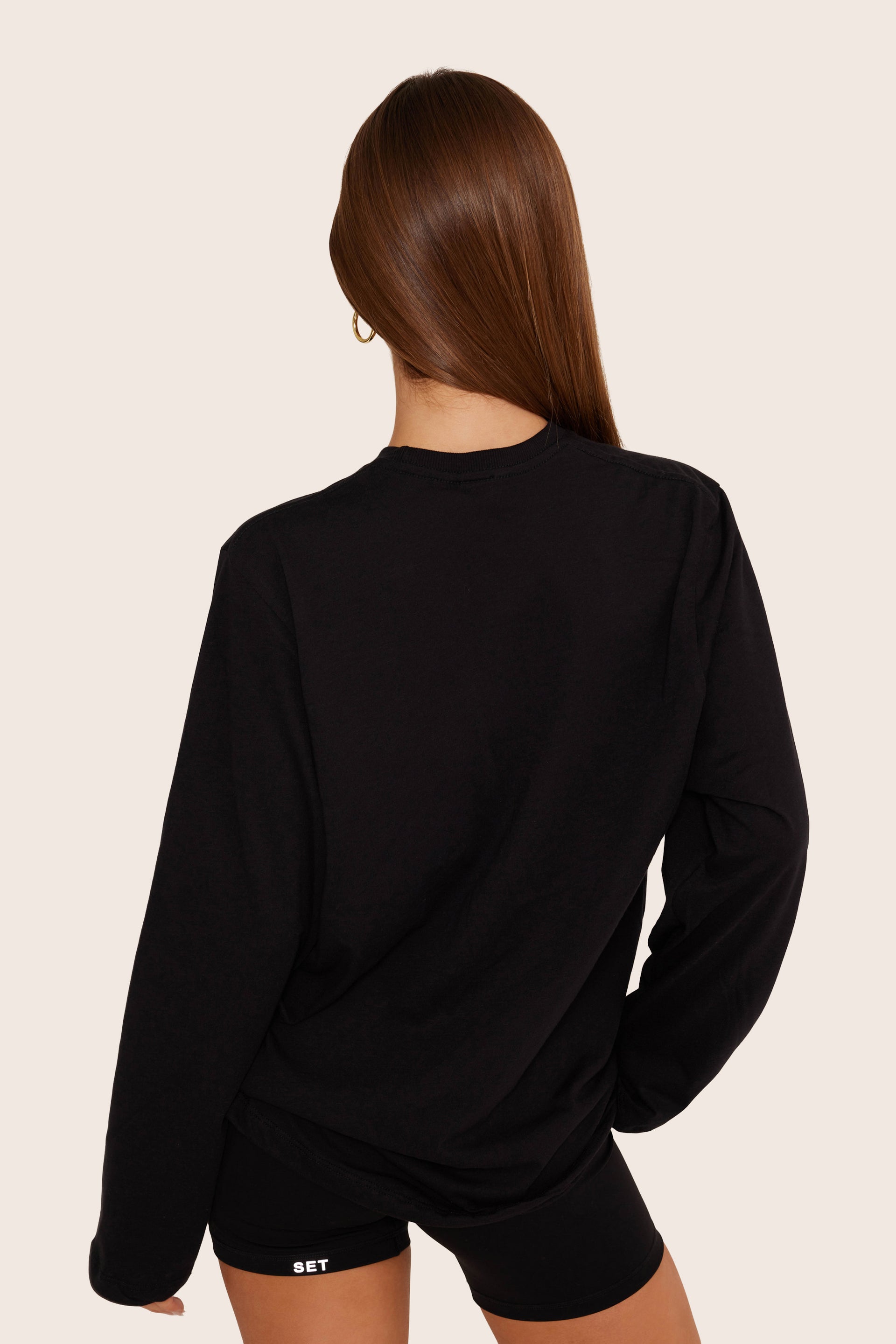 SET™ CLASSIC COTTON DAILY LONG SLEEVE IN ONYX