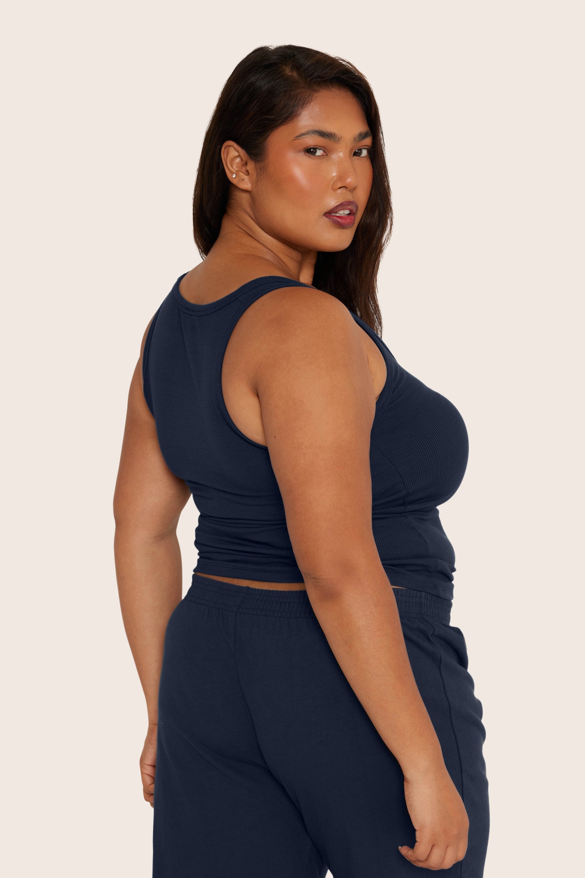 SET™ RIBBED MODAL BODY TANK IN OXFORD